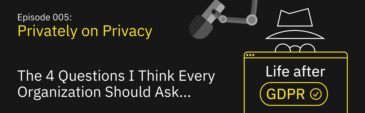 Episode #005 - Privately on Privacy: 4 Questions Every Organization Should Ask Themselves